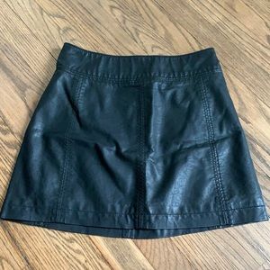 NWOT Free people lined leather skirt - size 4
